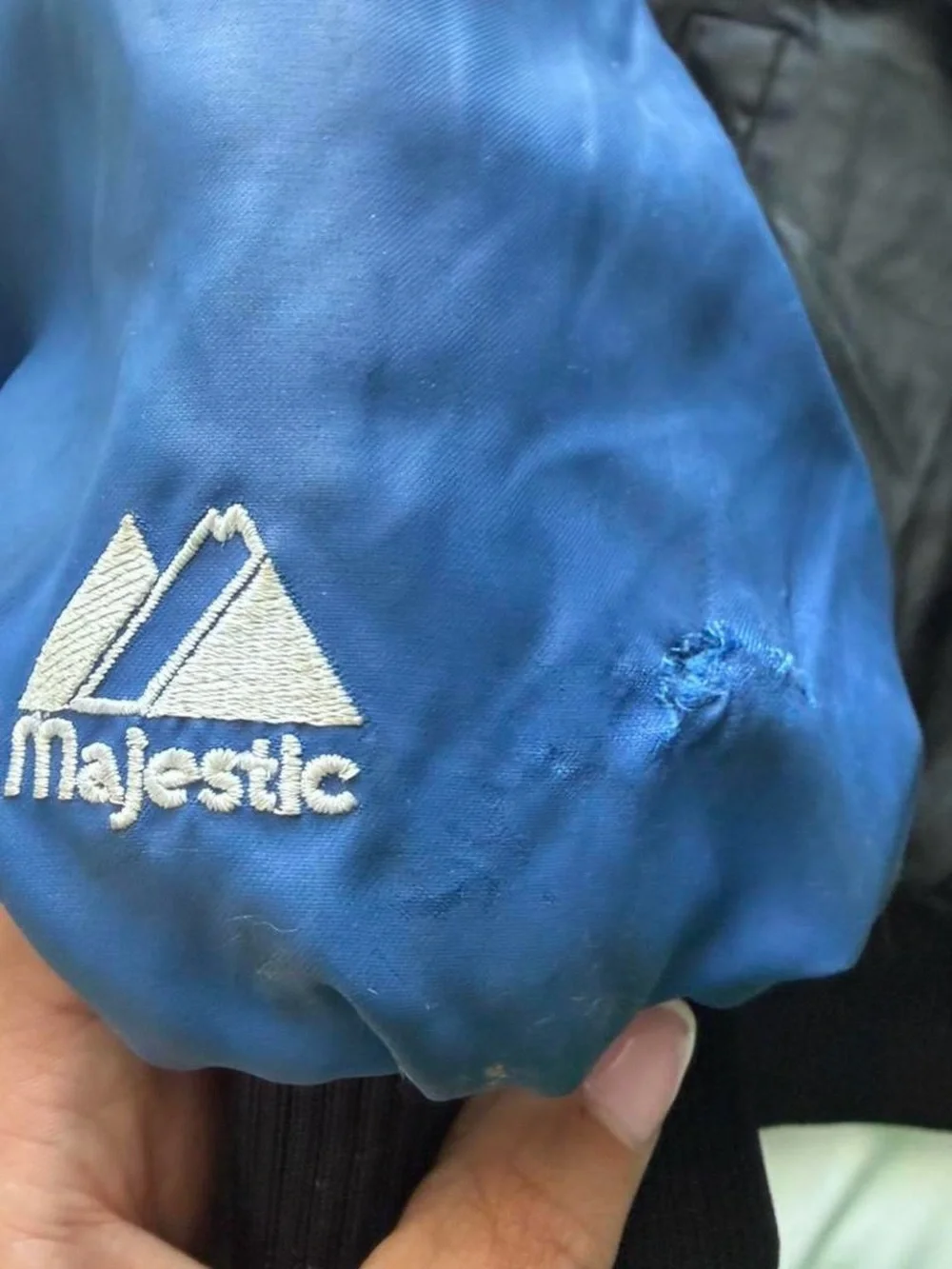 Vintage Majestic Mets Diamond Collection XXL Puffer Bomber Jacket MLB Varsity